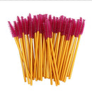 1/50Pcs/Pack Disposable Mini Eyelash Brushes Mascara Applicator Wand Brushe