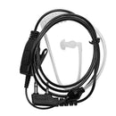 Two Way Radio Earpiece With Mic - Covert Acoustic Tube Transparent Headsets