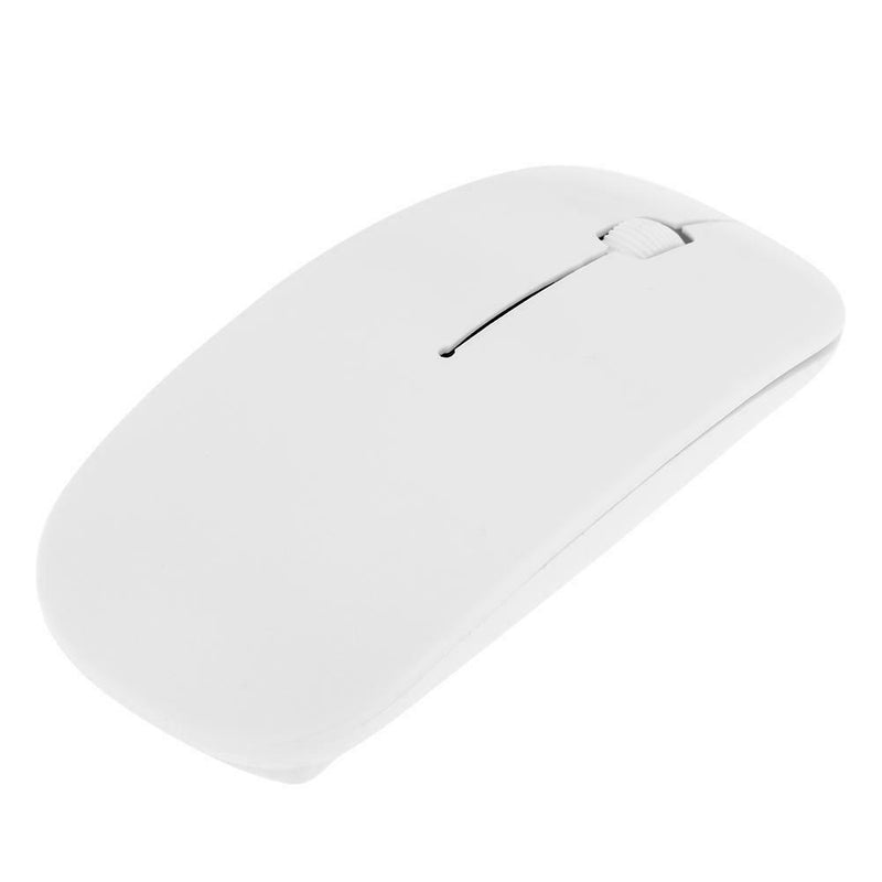 2.4GHz 1,000DPI Ultra-thin 3-Button Wireless Photoelectric Mouse (White)