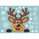 DIY Christmas Stickers Window Glass Decorative Decals Xmas Poster (F)