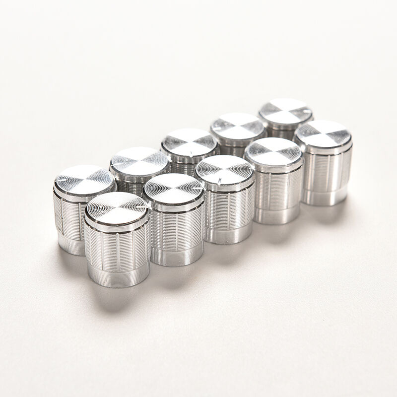 10PCS Aluminium Potentiometer Knobs Volume Control Amplifier Shaft 6MM Gift  FT