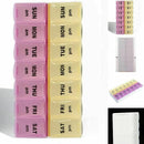 7 Day Weekly Daily Pill Box Medicine Tablet Storage Dispenser S1W0 Holder O V0W7