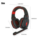3.5mm Wired Gaming Headset LED Stereo Surround Headphone w/ Mic for PC PS4