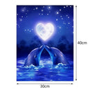 5D Dolphin DIY Diamond Embroidery Painting Cross Stitch Crystal Needlework