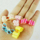10pcs Cat Puppy Headdress Assorted Pet Band Dog Accessory Hair Bows Rubber I6C1