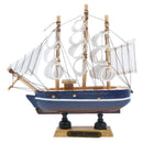 Nautical Wooden Sailboat Boat Bookshelf Home Party Decorative Craft 14cm