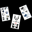 10PcsSmall Black Cat Waterproof Temporary Tattoos Body Arts FlashTattoo Stick Gw