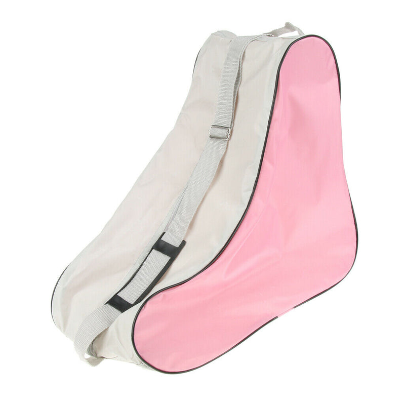 2XDURABLE WATER-PROOF SPORTS PRO DELUXE ICE SKATING SKATE STORAGE BAG, PINK+BLUE