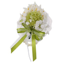 Wedding Bridesmaid Floral Calla Lily Wrist Corsage Hand Flower Bracelet
