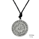 Viking Amulet Compass Pendant Choker, Norse Nordic Necklace  Jewelry