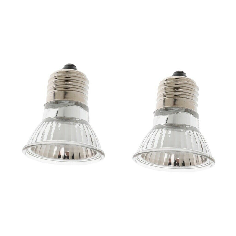2pcs E27 220-240V UVA UVB Pet Reptile Halogen Spotlights Basking Light Bulb