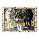 DIY Wolf 5D Diamond Painting Mosaic Cross Stitch Full Drill Embroidery