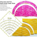 8 inch Arcs Fan Quilt Circle Cutter Ruler Patchwork Ruler Sewing Craft Tools Gw