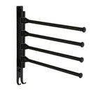 European Space Aluminum Bathroom Towel Rack Rotating Rod Towel Rack Hotel T
