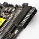 90 Degree Desktop Motherboard ATX 24Pin Female to 24Pin Male Power Adapter