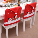 Christmas decoration chair covers dining seat santa claus party decor clothBX