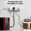 10PCS Power Strip Holder Fixator Wall Mounted Socket Cable Fixer Self Adhesive