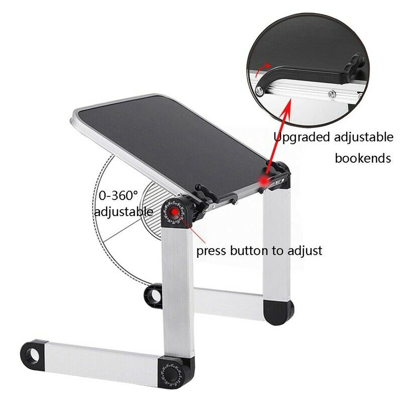 Adjustable Book Stand Height and Angle Adjustable Ergonomic Book Holder Alu