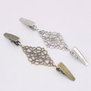 5X(2Pcs Women Cardigan Sweater Blouse Pin Shawl Brooch Clips Shirt Collar  N8G7)