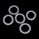 5X Lady Girl Clear Elastic Rubber Hair Ties Spiral Rubber Rope HairbandME