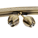 Purse Frame Kiss Clasp Lock with Handle DIY Crafts 20cm Bronze of 2packs