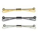 3Pcs Classic Style Collar Bar Pin Set Collar Clip for Men Wedding Business