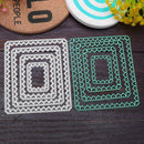 4pcs Metal Cutting Dies Stencils for DIY Scrapbook Photo (Rectangular Love)