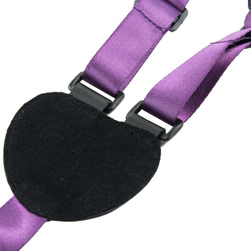 Black Purple Adjustable Classical Guitar Ukulele Nylon Strap Plastic Sound