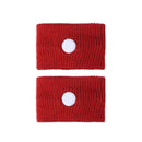 2pcs Morning Sickness Wrist Bands Anti Motion Sickness Wristband (Red)