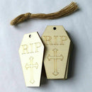 10pcs Wooden Halloween Tombstone Pendant Small Hangings Pendants Props for