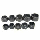 10Pcs Damaged Nut Bolt Remover Stud Extractor Set Metric Broken Bolt Remova S7Y8