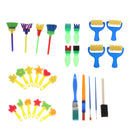 Kids Art Paint Sponge Brushes Set Children Early