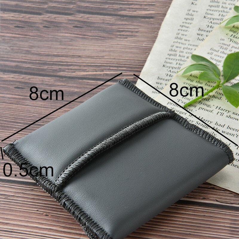 hearing aid carrying pouch bag holder small black pu leather material storage sp