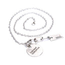Punk Gothic Women Girls Round Metal Lock Pendant Chain Necklace Jewelry GiftsJR
