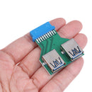 Internal Mainboard 2 Ports USB 3.0 Female to 20 Pin Female adapter Header ME