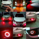 2PCS COB LED Fog Light Projector Car Lamp White Angel Eye Halo Ring DRL CHO HBE