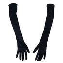 21 Inch Women Arm Long Satin Elbow Gloves for Evening Wedding Fancy Dress C N2S3