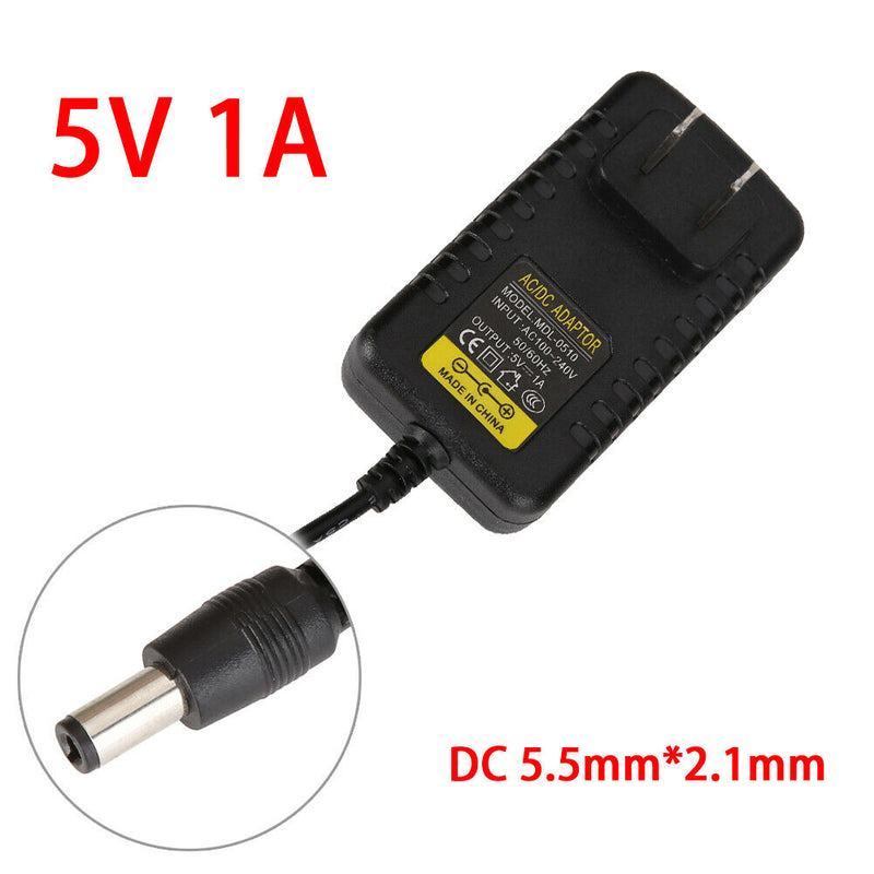 AC to DC 5.5mm*2.1mm 5.5mm*2.5mm 5V 1A Switching Power Supply Adapter