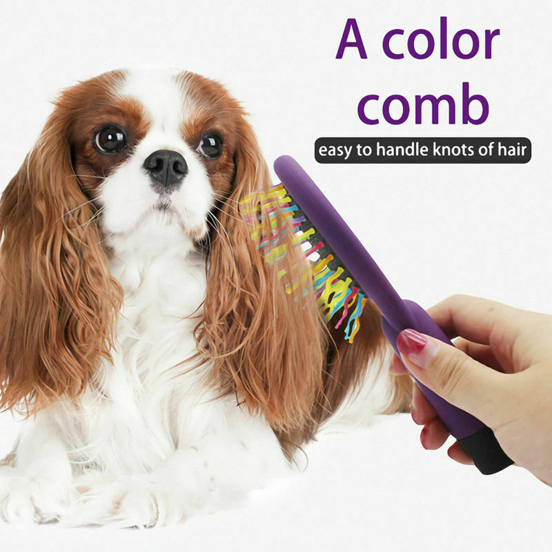 Detangling Hair Brush Rainbow Volume Brush Magic Hair Curl Straight Comb Br B2S1