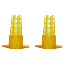 1X(30Pcs Beekeeping Tools Yellow Plastic Bee Queen Cage Protective Cover Be