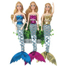 3Pc Glittering Mermaid Clothes Accessories Girls Gift Fit 30cm  DollYF BX