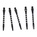 5pcs 52mm 2BA Darts rod Aluminum Bars Darts Striped Anodized - Black N5F4