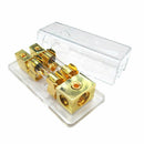 Stereo Fuse Block Car Audio Holder 60A 1 To 2 Way Power Distribution With Shell