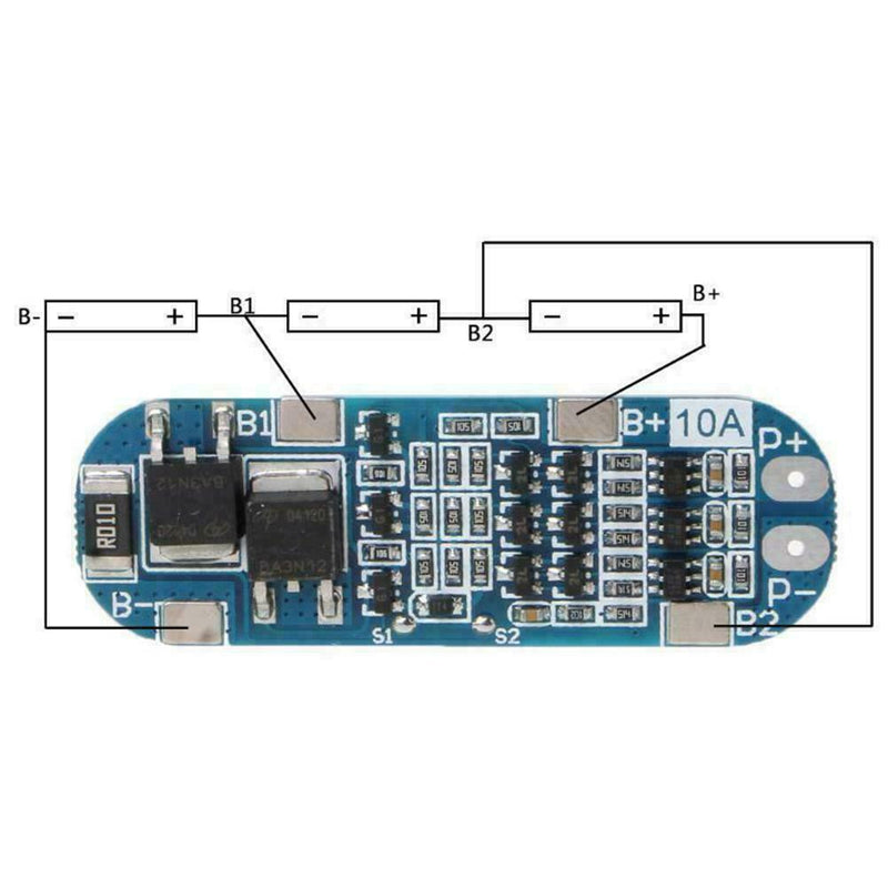 Lithium Battery Charger Protection Board BMS Li-ion Module Charging 3S 12V M8A4