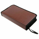 80-Discs Portable Leather Storage Bag Zippered Storage Case for CD DVD Hard H1Z4