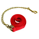 Copper Equestrian Horse Lead Rope Webbing Pony Rein Halter Grip Chain Red