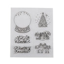 Christmas Crystal ball transparent Silicone Clear Stamp Scrapbook Album Decor JR