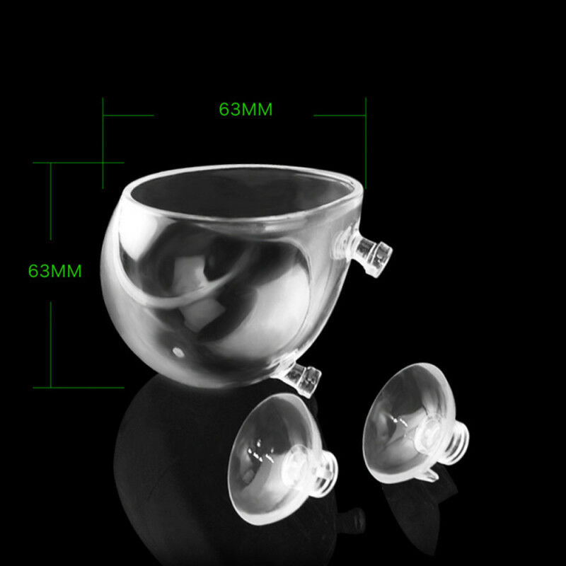 Aquarium Fish Tank Live Plants Cup Growing Pot Aquatic Landscape Holder Suction