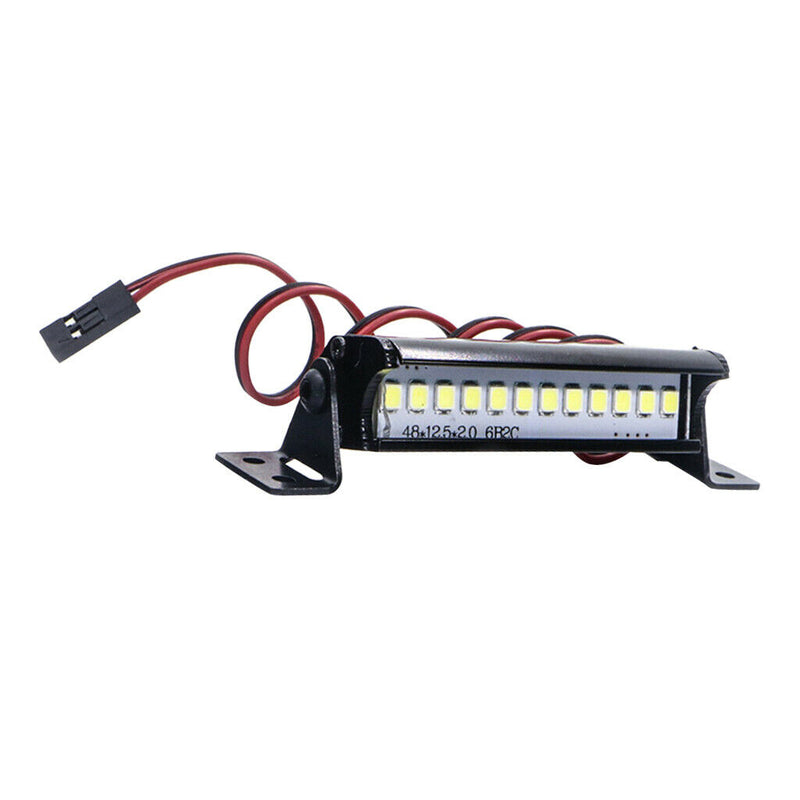 Metal Roof Lamp LED Light Bar for 1/10 RC Rock Crawle SCX10 TRX4 D90 90048