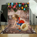 Christmas Background Cloth Photo Studio Backdrops New Year Party Santa Gifts Fam